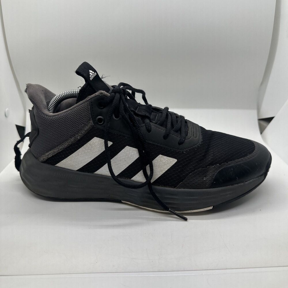 Adidas Own The Game Black White Mens Size 9 - Picture 2 of 14